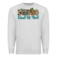 Dove Grey rodeo kind of girl Premium Sweatshirt - Artiststas