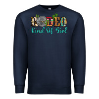 Navy rodeo kind of girl Premium Sweatshirt - Artiststas