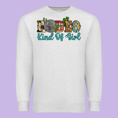 Rodeo Kind Of Girl Premium Sweatshirt Designed By Artiststas
