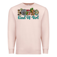 Pale Pink rodeo kind of girl Premium Sweatshirt - Artiststas