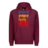 Burgundy Legend Since May 1970 Premium Hoodie - Bettercallsaul