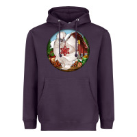 Plum silkie chicken christmas Heavyweight Hoodie - LillyAllenDesigns