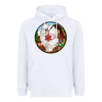 White silkie chicken christmas Heavyweight Hoodie - LillyAllenDesigns