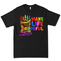 Black make life colorful Premium Tee - texasbilliewilder