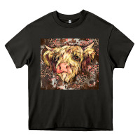 Asphalt leopard cow Heavy Core Tee - Zillion Design Studio