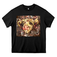 Black leopard cow Heavy Core Tee - Zillion Design Studio