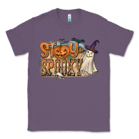 Lavender Stay Spooky Classic Tee - CowhideDigitalArt