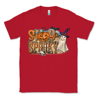 Red Stay Spooky Classic Tee - CowhideDigitalArt