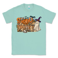 Seafoam Stay Spooky Classic Tee - CowhideDigitalArt