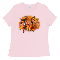 Bubblegum Pink Fall sneaker and heel afro woman Ladies Tee - RanaPortraitStore