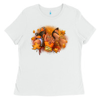 White Fall sneaker and heel afro woman Ladies Tee - RanaPortraitStore