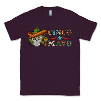 Plum cinco de mayo skull Classic Tee - BarkalooDesign