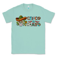 Seafoam cinco de mayo skull Classic Tee - BarkalooDesign