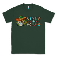 Sports Green cinco de mayo skull Classic Tee - BarkalooDesign