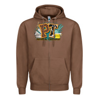Chestnut pt physical therapist western Zipper Hoodie - NancyCooperArtShop