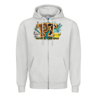 Dove Grey pt physical therapist western Zipper Hoodie - NancyCooperArtShop