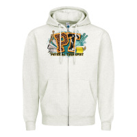 Oatmeal Heather pt physical therapist western Zipper Hoodie - NancyCooperArtShop