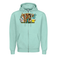 Seafoam pt physical therapist western Zipper Hoodie - NancyCooperArtShop