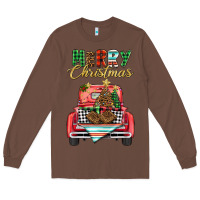 Chestnut merry christmas truck Long Sleeve Tee - BarkalooDesign
