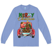 Colony Blue merry christmas truck Long Sleeve Tee - BarkalooDesign