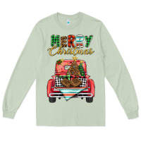 Matcha merry christmas truck Long Sleeve Tee - BarkalooDesign