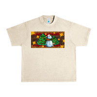 Sandshell christmas tree with snowman Urban Heavy Tee - AdoDesignShop