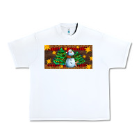 White christmas tree with snowman Urban Heavy Tee - AdoDesignShop
