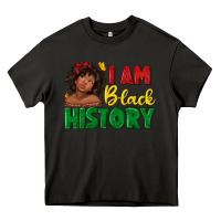 Asphalt i am black history with afro black girl Heavy Core Tee - texasbilliewilder