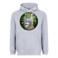 Heather Grey brahma chicken christmas Heavyweight Hoodie - LillyAllenDesigns