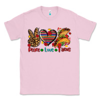 Bubblegum Pink peace love tacos Classic Tee - AdoDesignShop