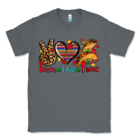 Charcoal Heather peace love tacos Classic Tee - AdoDesignShop
