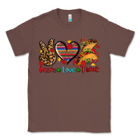 Chestnut peace love tacos Classic Tee - AdoDesignShop