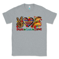 Heather Grey peace love tacos Classic Tee - AdoDesignShop