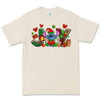 Joy With Christmas Elf Stitch Premium Tee | Teevron