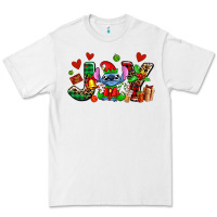 White joy with christmas elf stitch Premium Tee - AdoDesignShop