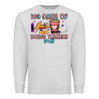 Dove Grey 100 days of doing teacher stuff Premium Sweatshirt - Artiststas
