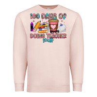 Pale Pink 100 days of doing teacher stuff Premium Sweatshirt - Artiststas