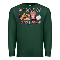 Sports Green 100 days of doing teacher stuff Premium Sweatshirt - Artiststas