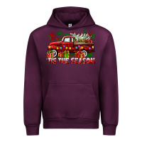 Mauve Wine tis the season christmas truck Urban Hoodie - CowGirlArtShop