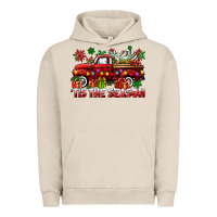 Pigment French Oak tis the season christmas truck Urban Hoodie - CowGirlArtShop