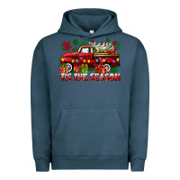 Pigment Midnight Navy tis the season christmas truck Urban Hoodie - CowGirlArtShop