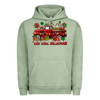 Pigment Oil Green tis the season christmas truck Urban Hoodie - CowGirlArtShop