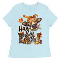 Hay Fall Heifer Ladies Tee | Teevron
