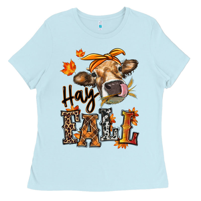 Hay Fall Heifer Ladies Tee by RanaPortraitStore | Teevron
