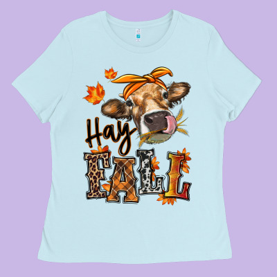 Ladies Tee Hay Fall heifer