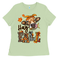 Matcha Hay Fall heifer Ladies Tee - RanaPortraitStore