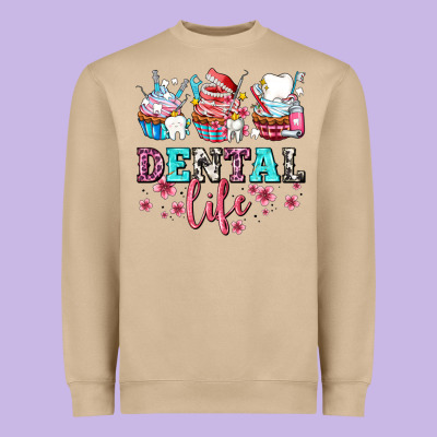 Dental Life With Cupcakes Heavyweight Sweatshirt Designed By Adodesignshop