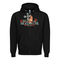Black she will not fail psalm christian cross pray Zipper Hoodie - NancyCooperArtShop