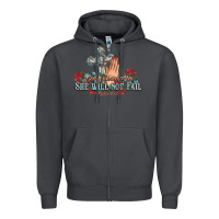 Smoke she will not fail psalm christian cross pray Zipper Hoodie - NancyCooperArtShop