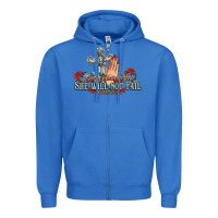 True Royal she will not fail psalm christian cross pray Zipper Hoodie - NancyCooperArtShop